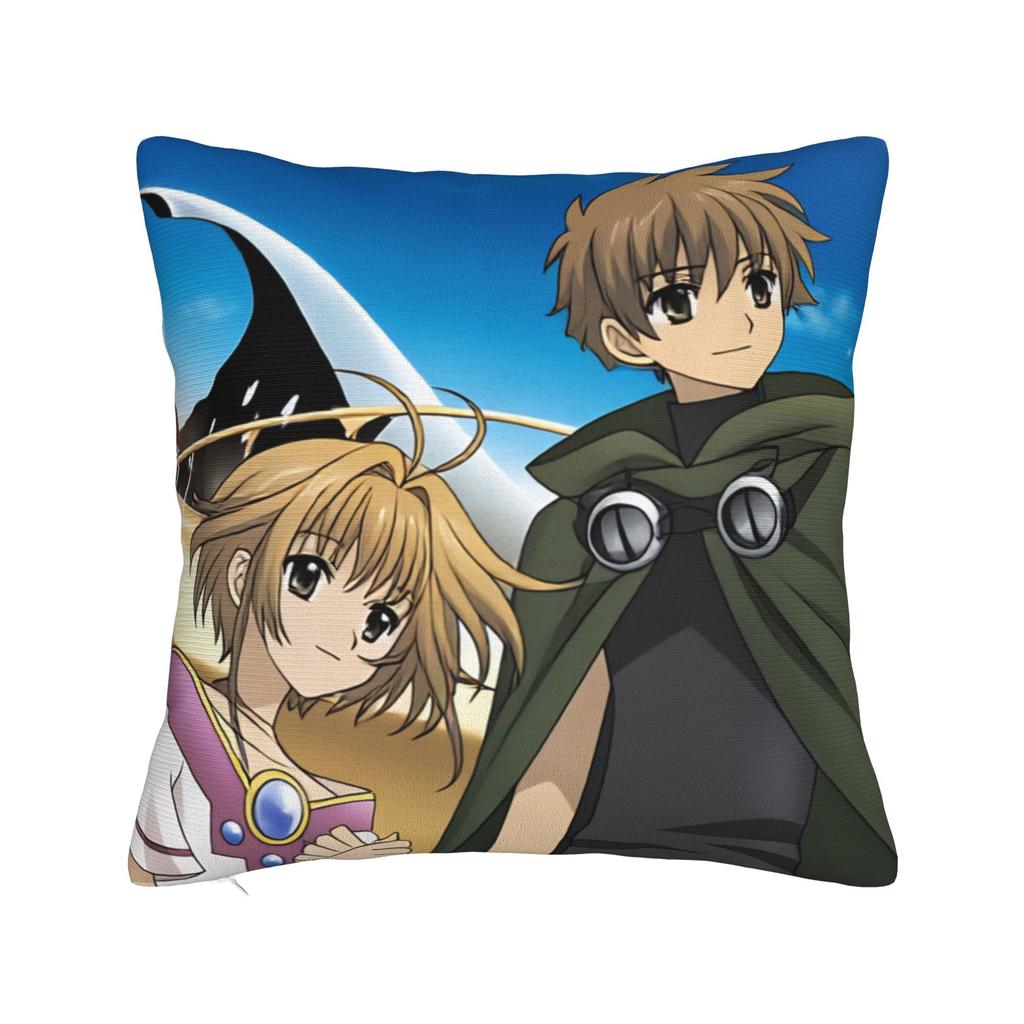 Tsubasa Sakura Syaoran Pillow Case Square Pillow Cover Kawaii Pillowcases For Office Car Home Decor