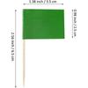 JBCD 200 Pcs Pure Red Blue Yellow and Green Flags Toothpicks 4 Soild Color Cupcake Toppers Decorations, Cocktail Toothpick Flag Cake Topper Picks