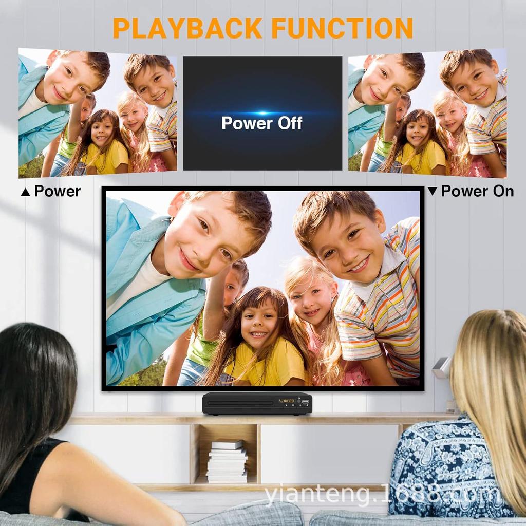 1080P HDMI Home DVD Player for Kids: Compact CD & VCD Compatible Player