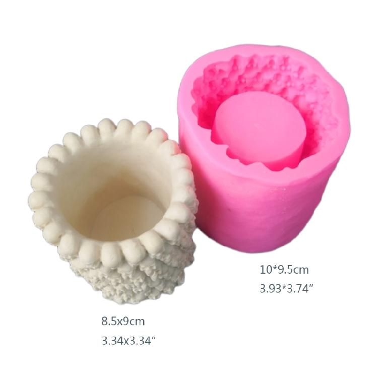 Skull Flowerpot Silicone Mold Keychain Resin Epoxy Craft Polymer Clay Craft