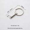 Eco-Friendly Nickel-Free Metal Keyring: DIY Jewelry Accessory, Split Ring Keychain with Doll Pendant