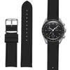 Korlexchi Watch Compatible with Omega and 20mm Watch Accessories Band, Silicone, Moonswatch, X, Swatch, Speedmaster, Unisex, Strap, Waterproof, Soft,