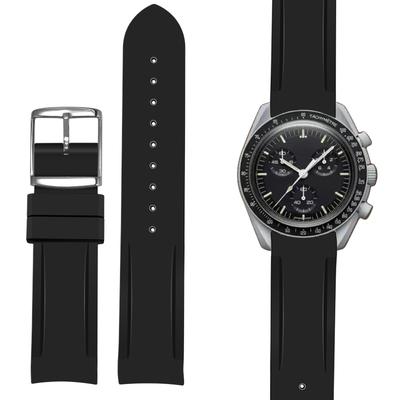 Korlexchi Watch Compatible with Omega and 20mm Watch Accessories Band, Silicone, Moonswatch, X, Swatch, Speedmaster, Unisex, Strap, Waterproof, Soft,