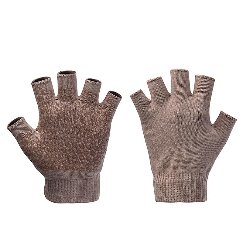 Women Non-Slip Yoga Gloves Breathable Fitness Pilates Half Finger Glove Sport Outdoor Cycling Fishing Workout Mittens For Gym