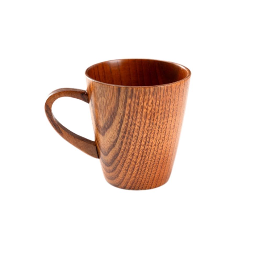 Beer Mug Wooden Coffee Mug Wooden Creative Mug With Handle Cup High Temperature Resistant