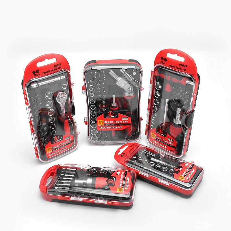 5-in-1 Multi-Functional Tool Set with Magnetic Bit Sleeves & Precision Ratchet Screwdriver