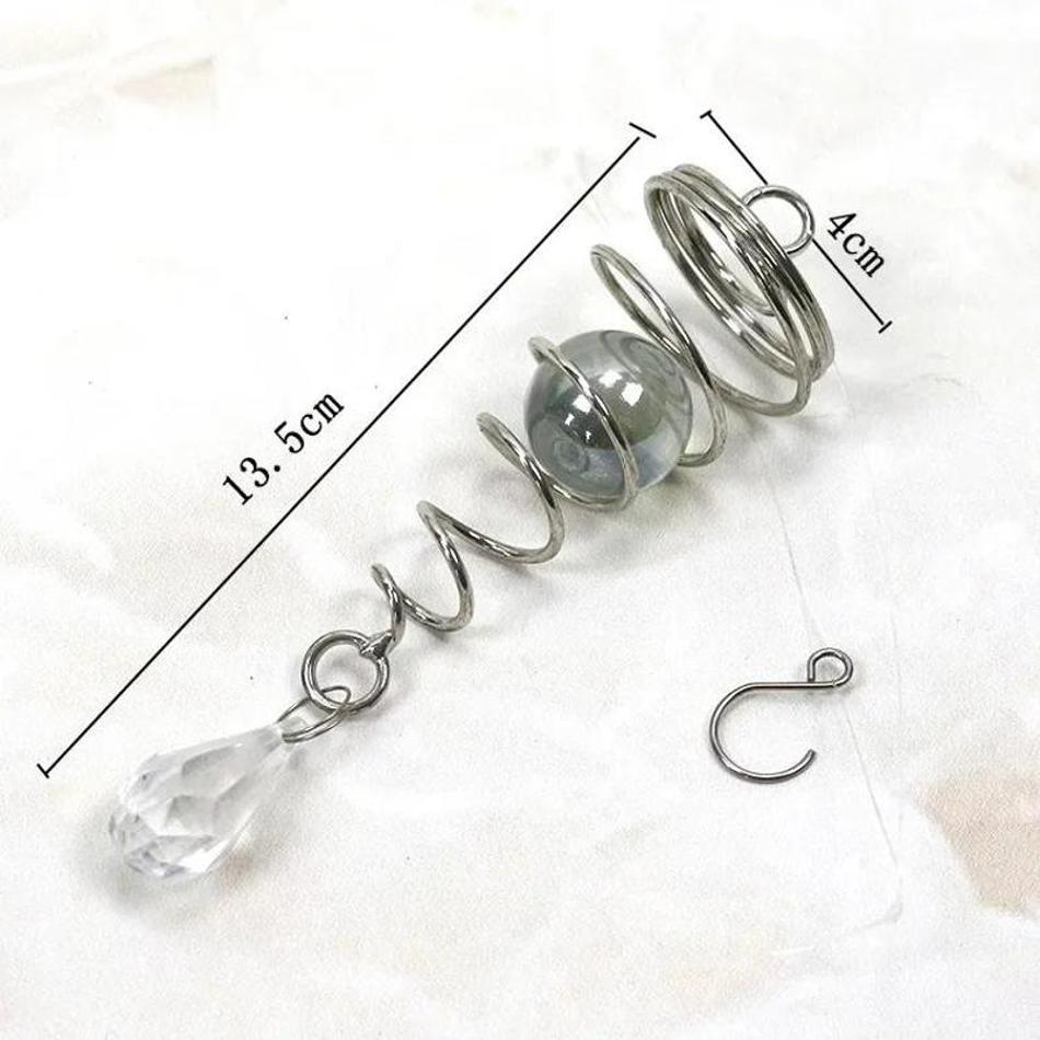 1 Stück Fensterhänger Baumschmuck Rotierender Schwanz Windspiel Kristallglaskugel Anhänger Pendel Garten Kinderzimmer