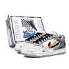 Custom Shoes Big Low Lux Golden Flame Chasing Wave Box Low Top Skateboard Shoes Men's Cyan 355152-106(TeamM--BOX)