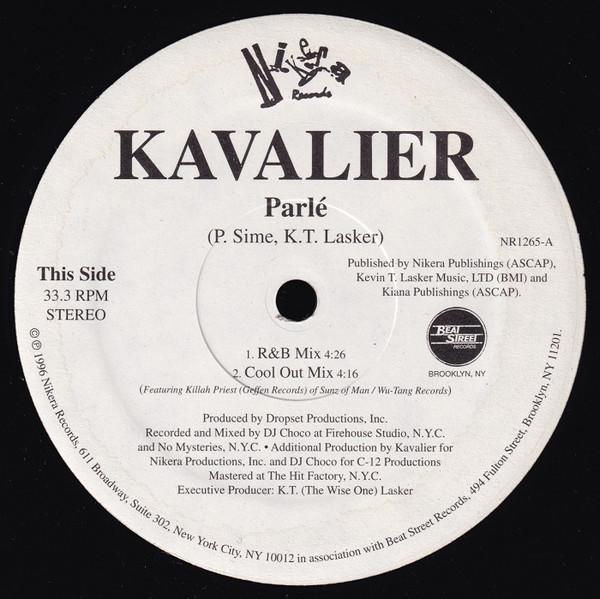 

12inch Record KAVALIER - Parlé NR1265 Nikera Records 1996 US Rap & Hip-Hop/R&B Used