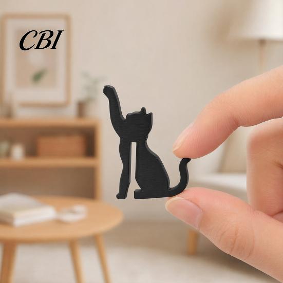 Fun Desktop Accessory 3D Printed Dog/Cat Hook, Compact Decorative Door Interactive Cat Shaped Hook Pet Shape Hanger Ornament for Living Room