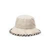 Daks Ivory Check Cotton Linen Blend Bucket Hat Dbhe4f123i2