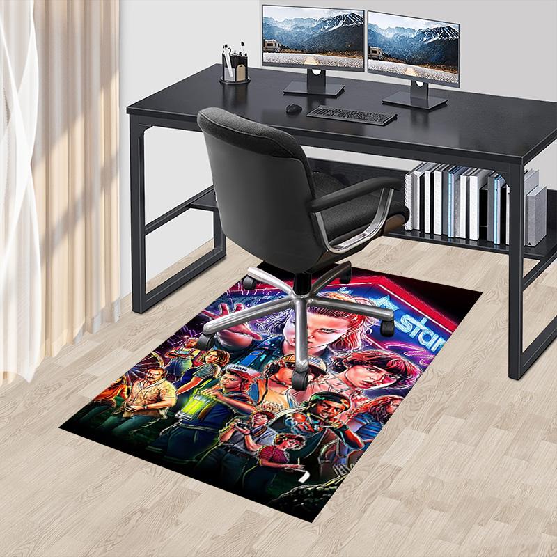 1pc Stranger Things Upside Down Carpet for Playroom Bedroom Living Room Sofa Home Decor,kids Game Area Rug Non-slip Floor Mat Y72985