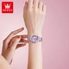 OLEVS Ultra Thin Quartz Watches for Woman Original Solid Steel Strap Auto Date Waterproof Fashion Elegant Ladies Wristwatch