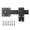 5.5 Inches Barn Door Lock Black Safety Gate Lock Rustic Flip Gate Latch  Fence