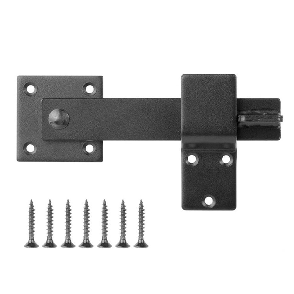 5.5 Inches Barn Door Lock Black Safety Gate Lock Rustic Flip Gate Latch  Fence