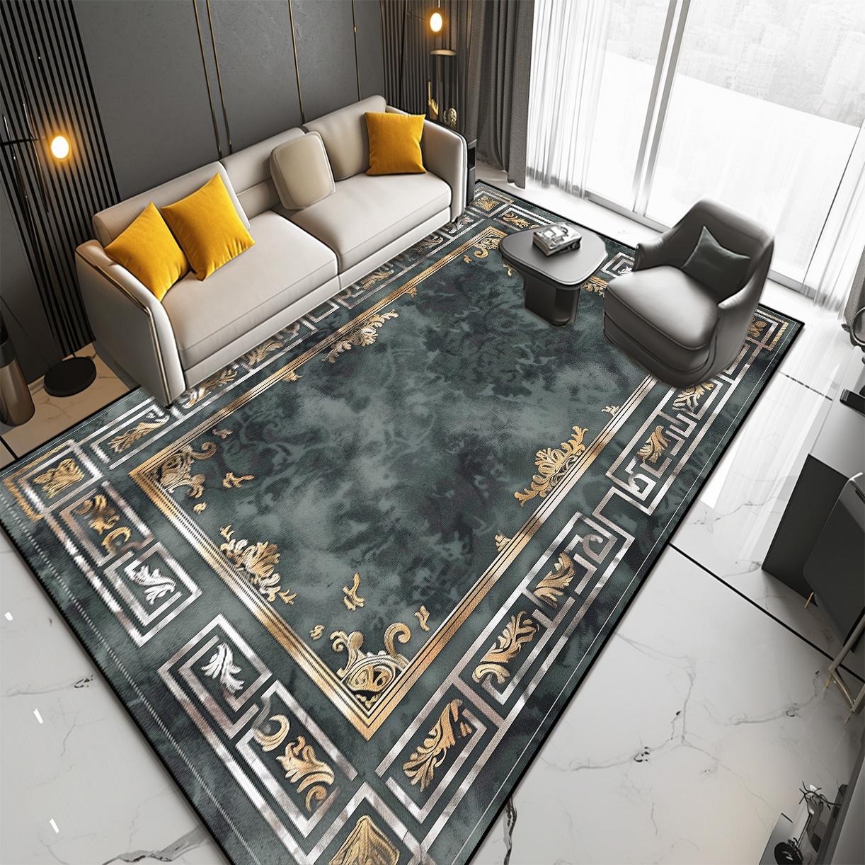 

New Nordic Style Carpets for Living Room Grey Purple Modern Room Decor Large Rug Home Non-slip Entrance Door Mat Bedroom Tapete 180*250cm