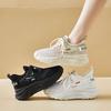 Stepping on shit feels transparent mesh sports shoes women's summer 2025 new thick soft sole thin women's shoes breathable mesh travel shoes