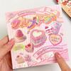 Ancient Style Japanese Gourmet Die-cut Sticker Book Korean Japanese Gourmet Cute Pet Guka Pocket Diy Decorative Stickers Gift