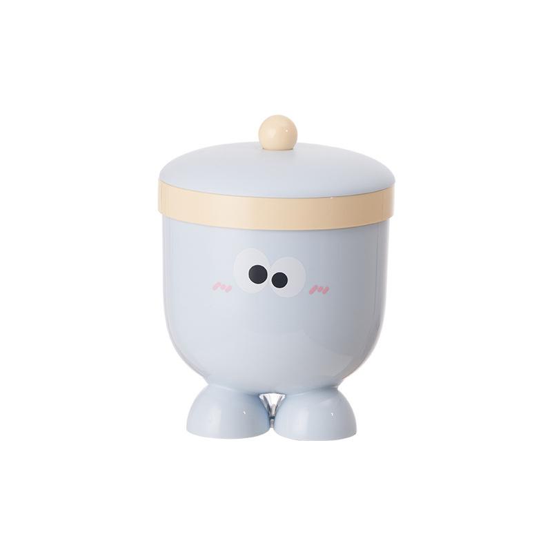 Big Eyes Cartoon Desktop Trash Can Home Desktop Mini Storage Bins