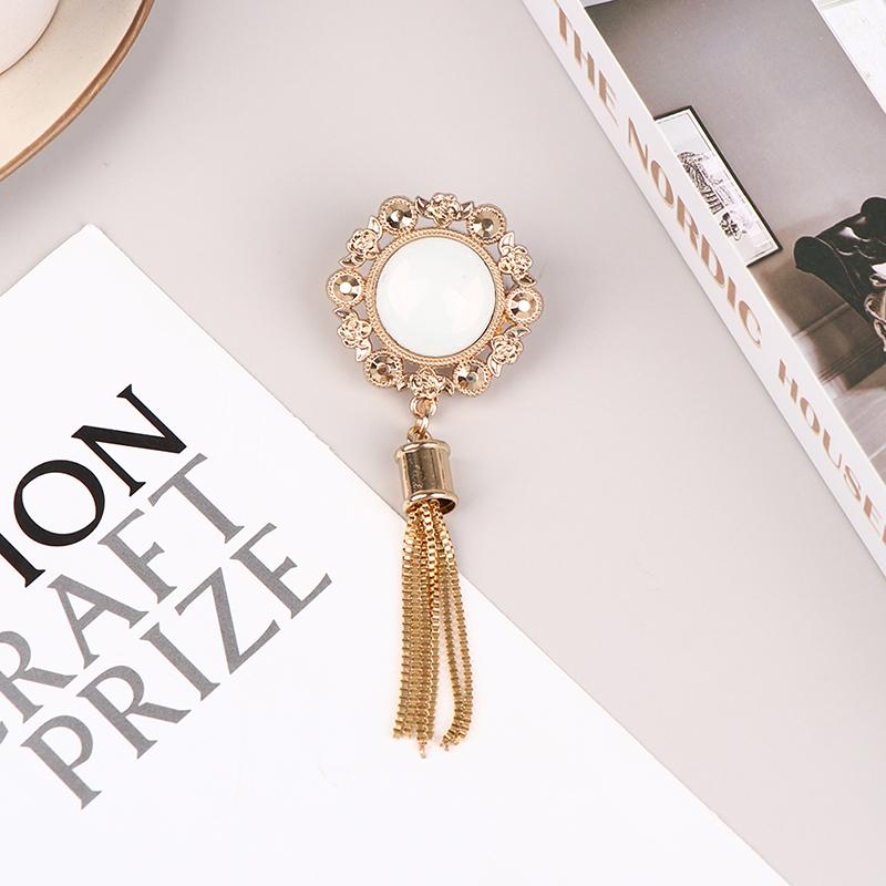 Exquisite Metal Buckle Bag Purse Hat Decor With Tassel Hardware Diy Leather Craft Accessories Bag Pendant