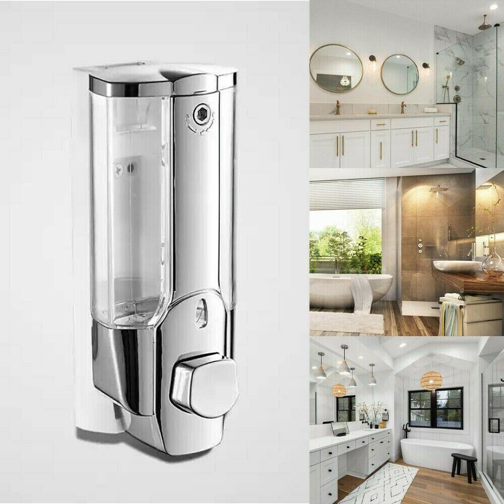 350ml Wall Mounted Bathroom Liquid Soap Dispenser Washing Hand Sanitizer Pump Family Hotel Shower Gel Bathroom Accessories