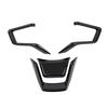 4pcs Carbon Fiber Car Steering Wheel Covers Trims Stickers Decoration for Subaru XV 2018-