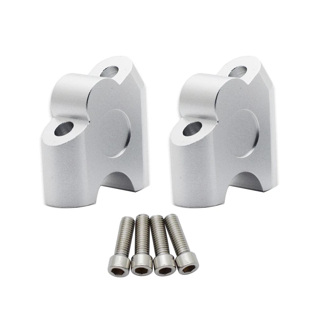Universal 2Pcs Motorcycle 22mm Handle Riser Handlebar Clamp Mount Back Move Adapter Handlebar Riser Clamp Handlebar Parts