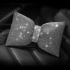 1PC Dimanta kristāla Bowknot Auto vidukļa spilvens Rhinestone Auto Seat Support Hold Spilveni Bling Auto salona piederumi sievietēm
