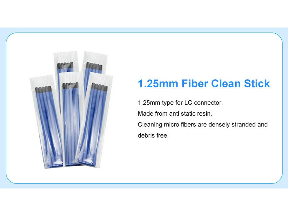 Fiber Optic Cleaning Kit: Includes Cassette, Pen Tool, Cotton Swabs, Alcohol Bottle.
