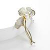 Small Fragrance Classic Double C Letter Pearl Brooch