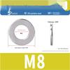 316 Stainless Steel Round Flat Washer DIN125 (M4 M5 M6 M8)