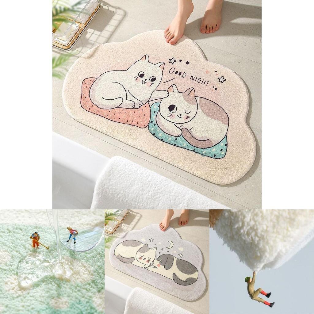 Luxurious Polyester Fiber Bathroom Mat With Non-slip Design And High Absorbency