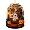 Halloween Ghost Ornament Acrylic Ghost-Themed Reading Cooking Painting Ornament Tree Hanging Decoration for Indoor Home Decor
