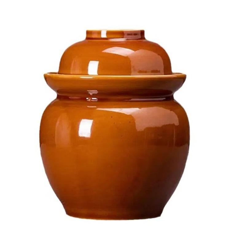 Old-fashioned Pickle Jar Ceramic Sauerkraut Storage Pot Collection Food Pickling Container Kimchi