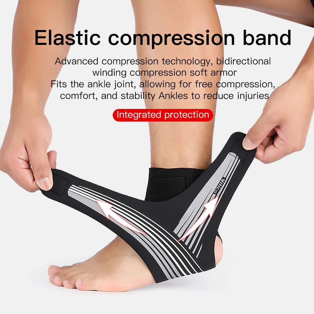 1 Pc Adjustable Compression Ankle Support Men & Women, Strong Ankle Brace Sports Protection