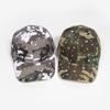 Boné de Baseball Camuflado com Estrela e Decoração de Strass Verde Militar Ajustável Unissex para Todas as Estações