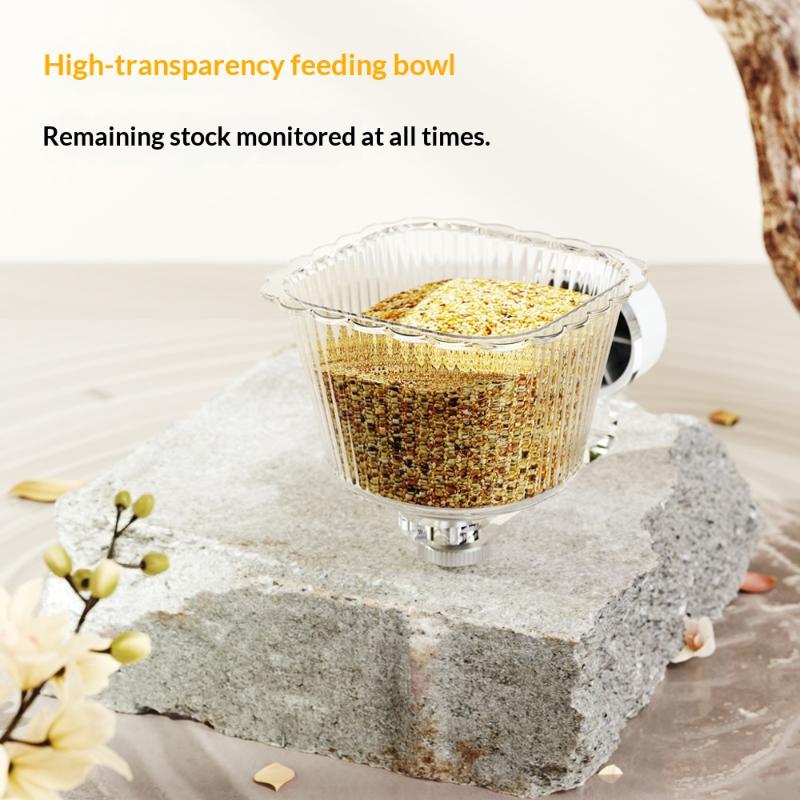 Pet Feeder Parrot Bird Feeder Box Magnetic Suction Basin Bowl Container Parrot Food Water Feeding Supplies Bird Cage Accessories