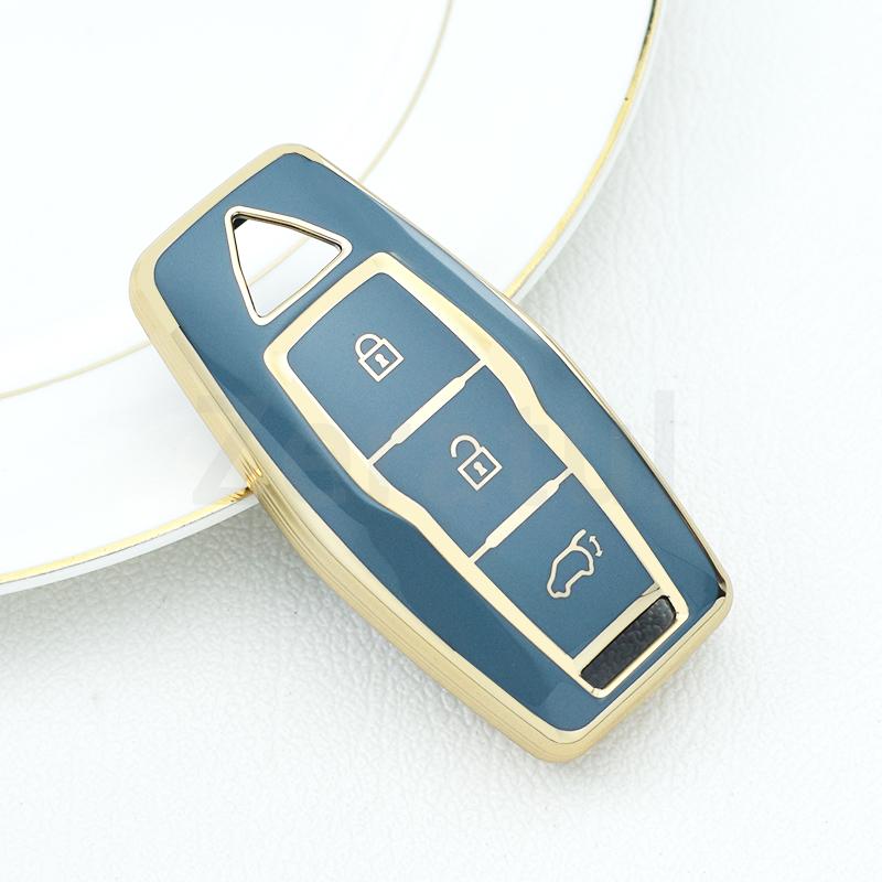3/4 Botton Tpu Car Key Case Cover For Mitsubishi Outlander Auto Smart Remote Shell Fob Holder Keyless Protector Accessories