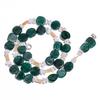 Natural Green Aventurine Crystal Gemstone Smooth Beads Necklace 17" UB-4386 UB-4386