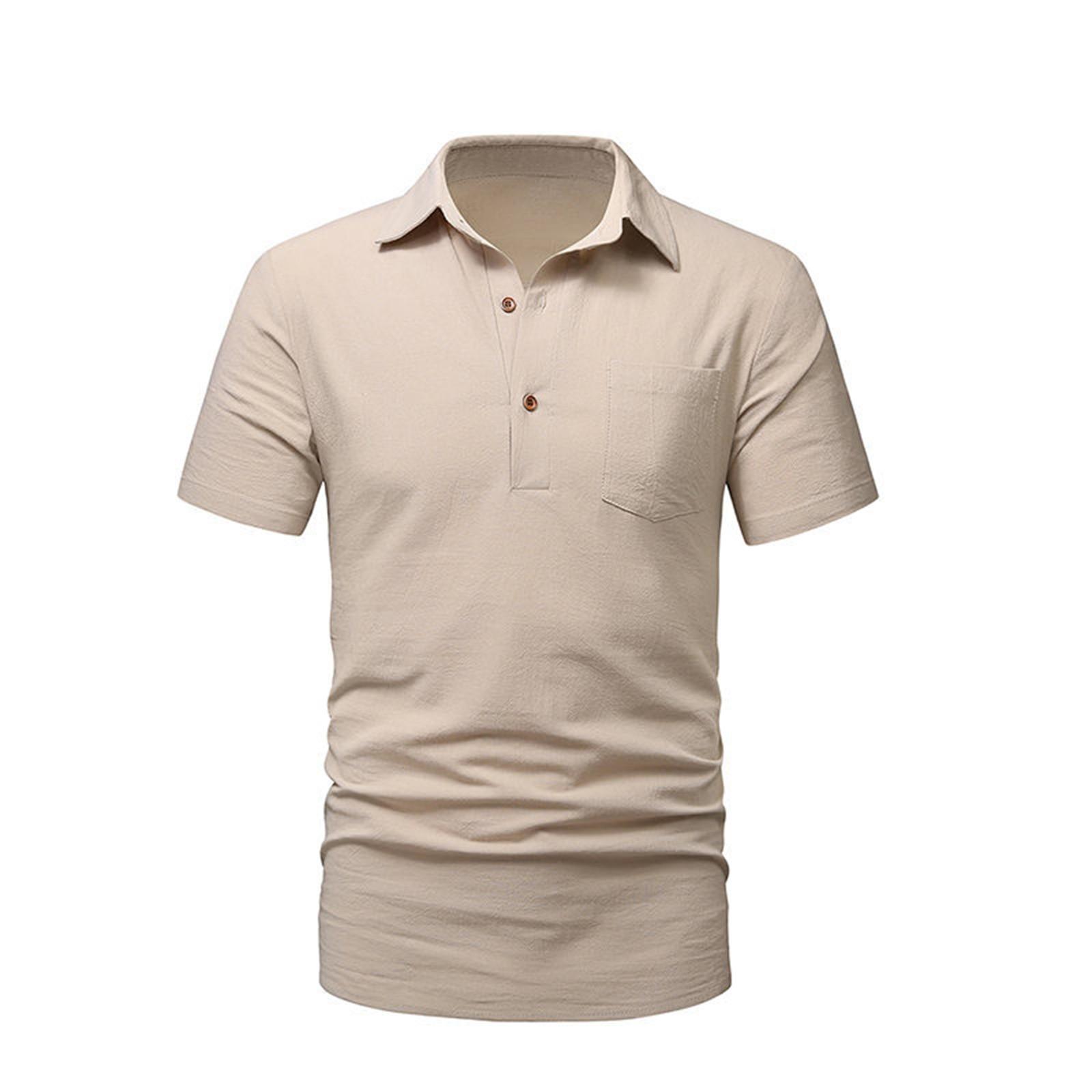 

Модная мужская летняя приталенная удобная полосатая трикотажная рубашка L хаки