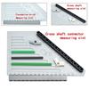 MOC Measuring Ruler Plastic Material Measuring Board Tool Easy Brick Ruler Blocks Multi-functio Construction Bricks Technical Parts Ideal For Children