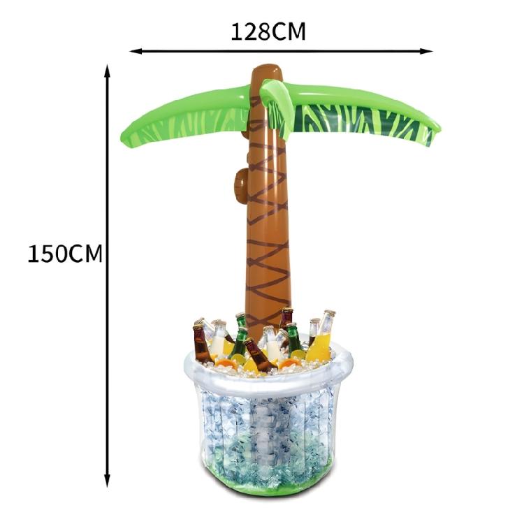 Easy To Carry Inflatable PVC Coconuts Tree Featuring Large Ice Storage For Outdoor And Pool Parties