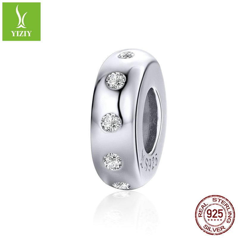 

Бисерный браслет силиконовый серебряные аксессуары модный платиновое покрытие серебро 925 пробы яркий разделитель из бусин scc1171