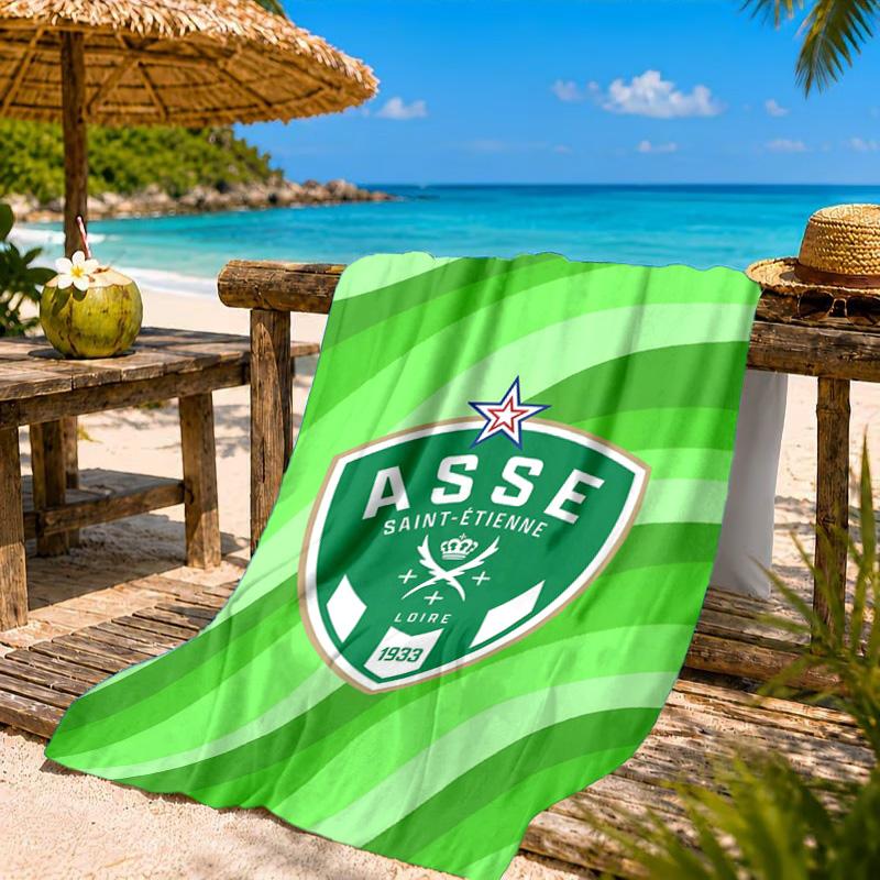 Asciugamano da Spiaggia Asse Saint-etienne Crest, Asciugatura Rapida, Facile da Curare, Adatto Sia per il Fitness che per le Vacanze al Mare, Essenziale per lo Sport