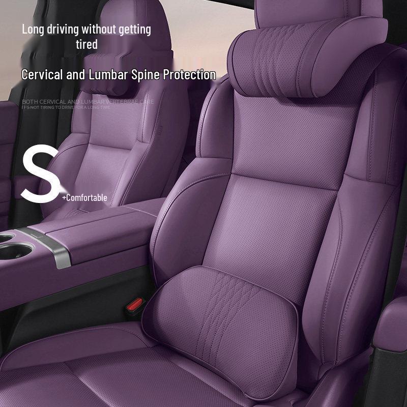 Xpeng P7/P5 Headrest Neck Pillow & Lumbar Support Cushion for Comfort in Car Interior