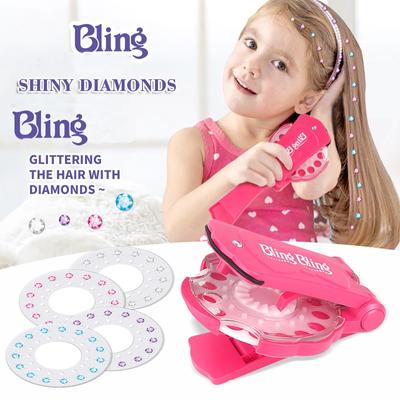 180PCS/set Gems Blingers Deluxe Set Předstírání Play Sada doplňování šperků DIY Girls Hair Styling Tool Diamantové nálepky Hračky Dárky