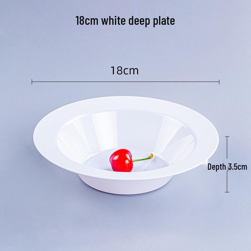 Thickened Transparent PS Plastic Plates - Crystal Butterfly Design for Steak, Fruit & More