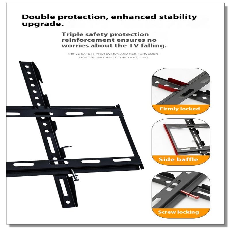 26-65 İnç TV Duvar Askı Aparatı Evrensel TV Montajı Monitör Tutucu Ayarlanabilir Düşük Profil Düz TV Duvar Askısı LCD LED Monitör İçin