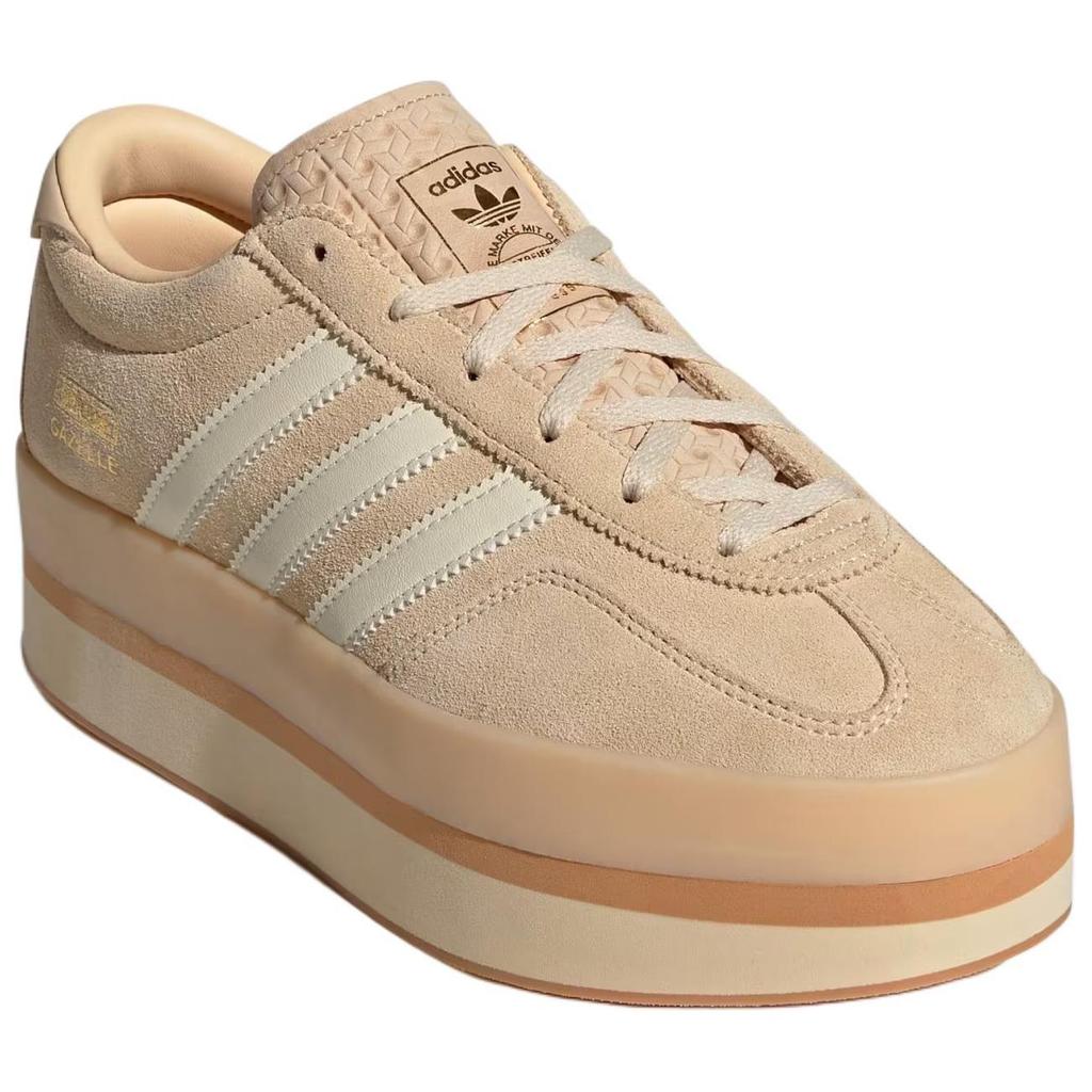 adidas  Gazelle Stack Sand Strata Gum Women Sneakers Cream Cream-White JQ7666