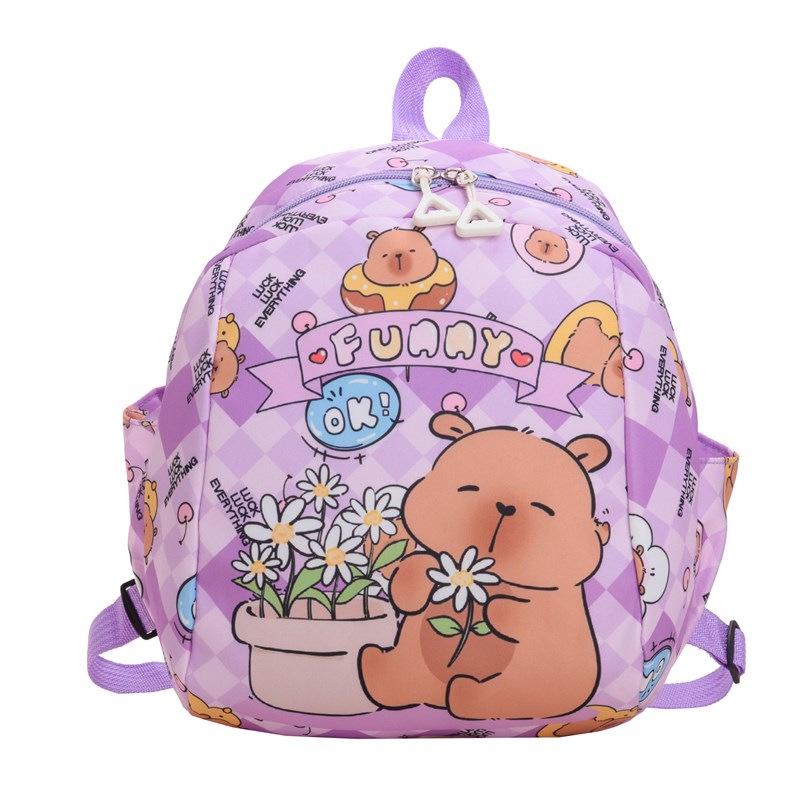 

2025 Children s Cartoon Coin Purse: Cute, Fashionable Chest Bag for Outdoor Casual Use - Boys & Girls фиолетовый